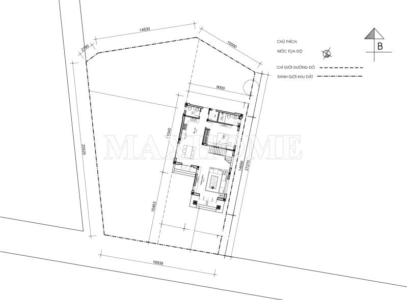 Bản vẽ mặt bằng tổng thể nhà đẹp