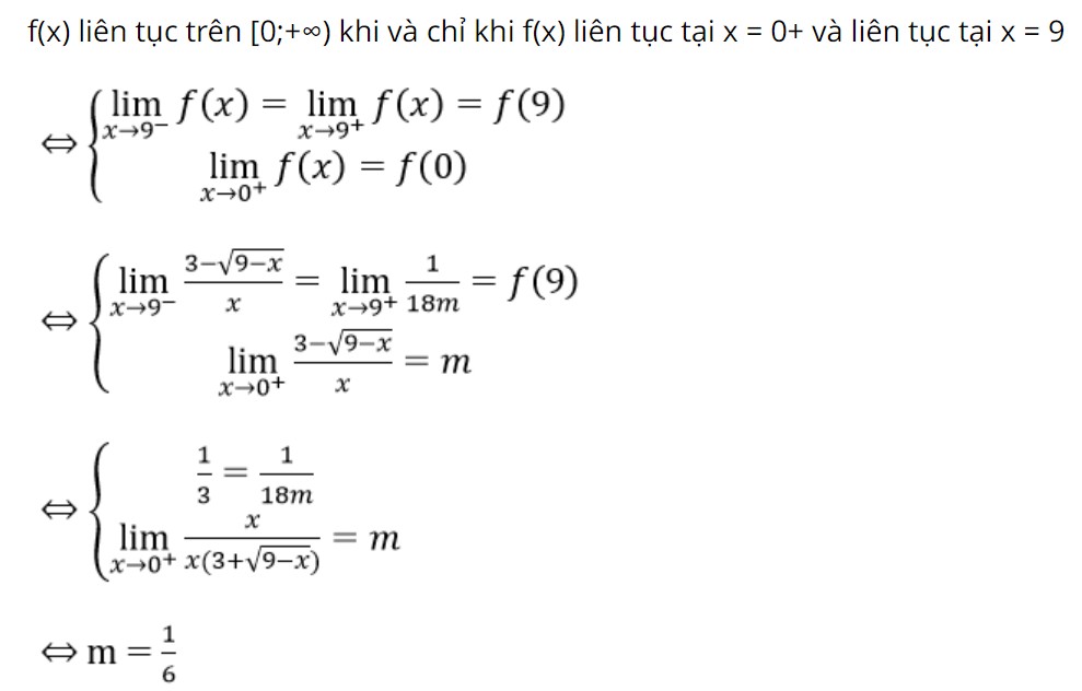 Giải bài tập ví dụ hàm số liên tục trên đoạn khoảng