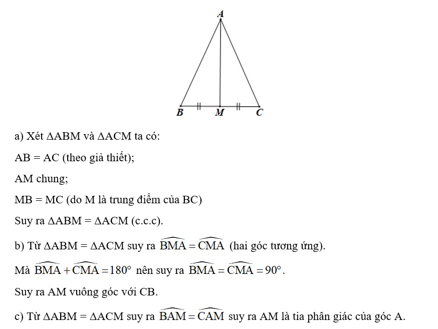 Tam Giác ABC Có AB Bằng AC: Chứng Minh & Ứng Dụng Chi Tiết Tam Giác ABC Có AB Bằng AC: Chứng Minh & Ứng Dụng Chi Tiết