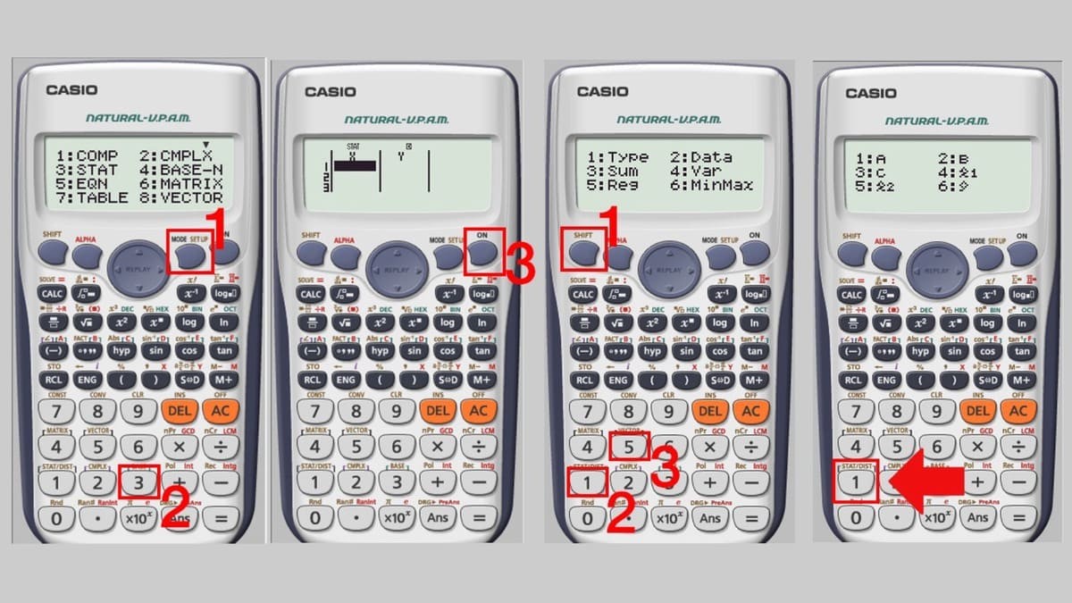 Cách viết chữ A trên máy tính Casio bằng phím Alpha