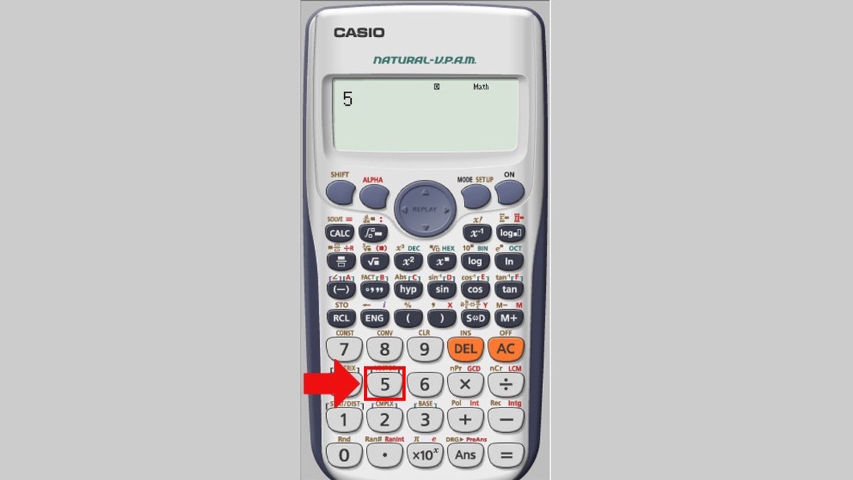 Cách viết chữ S trên máy tính Casio bằng phím Mode