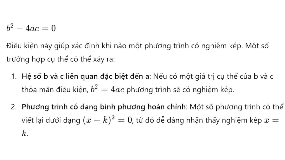 nghiệm kép là gì ví dụ