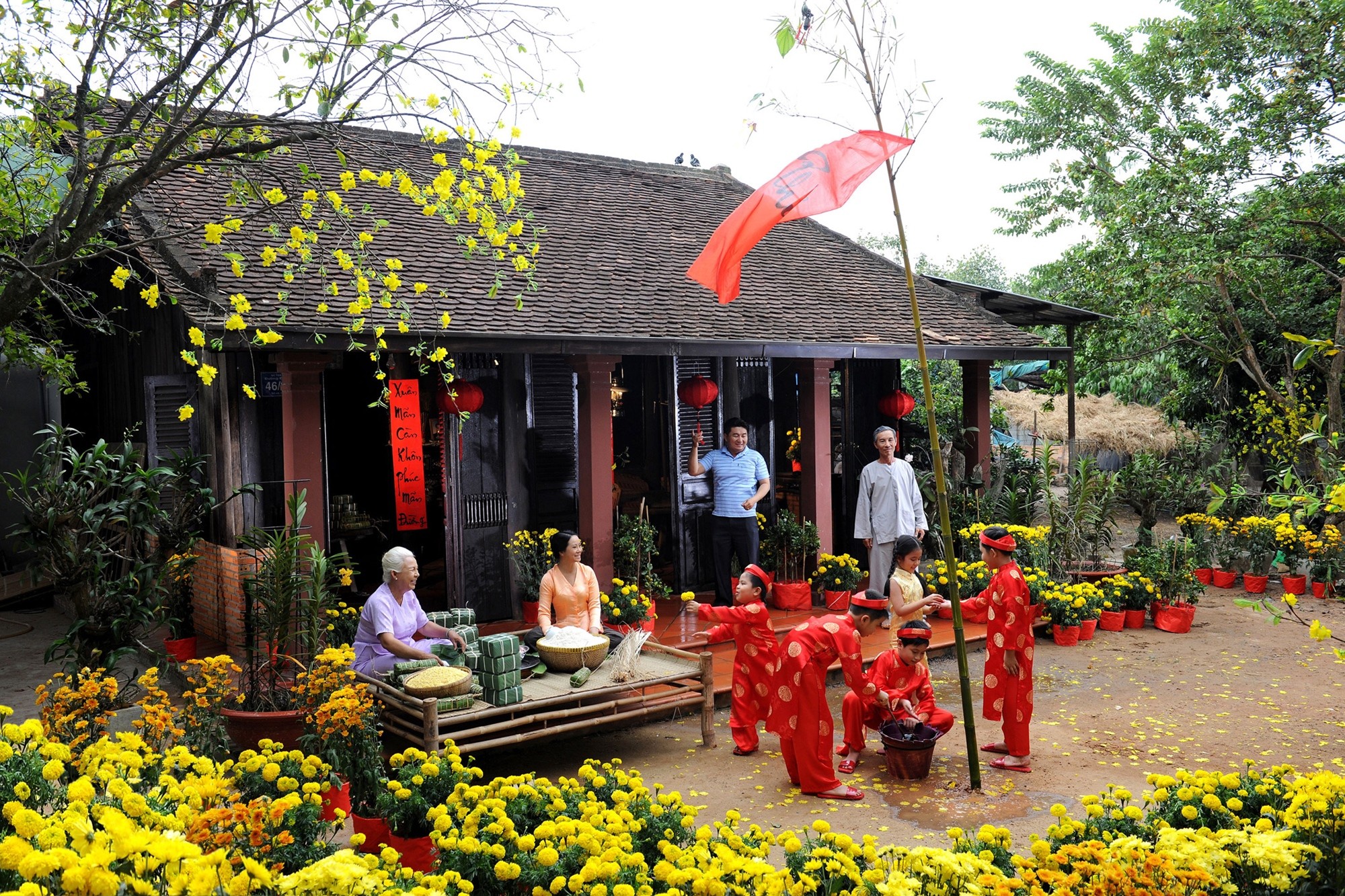 Chợ hoa Tết