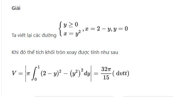 Thể Tích Khối Tròn Xoay Tích Phân: Công Thức, Bài Tập &amp; Ứng Dụng
