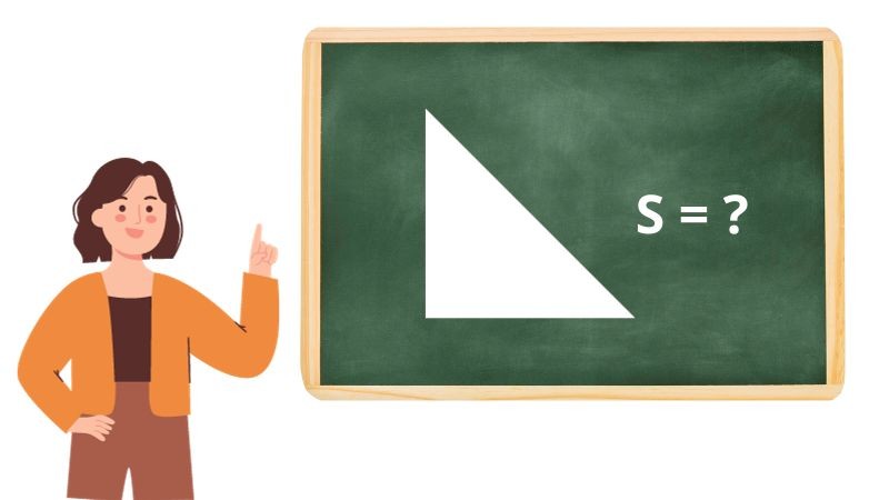 Công thức tính diện tích tam giác vuông cân