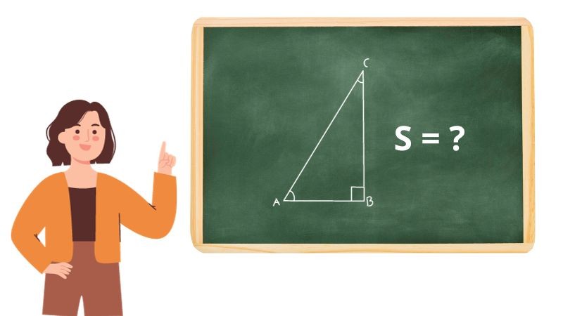 Công thức tính diện tích tam giác vuông