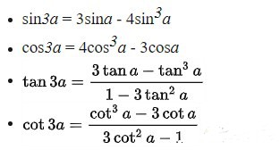 Công thức nhân ba lượng giác 10