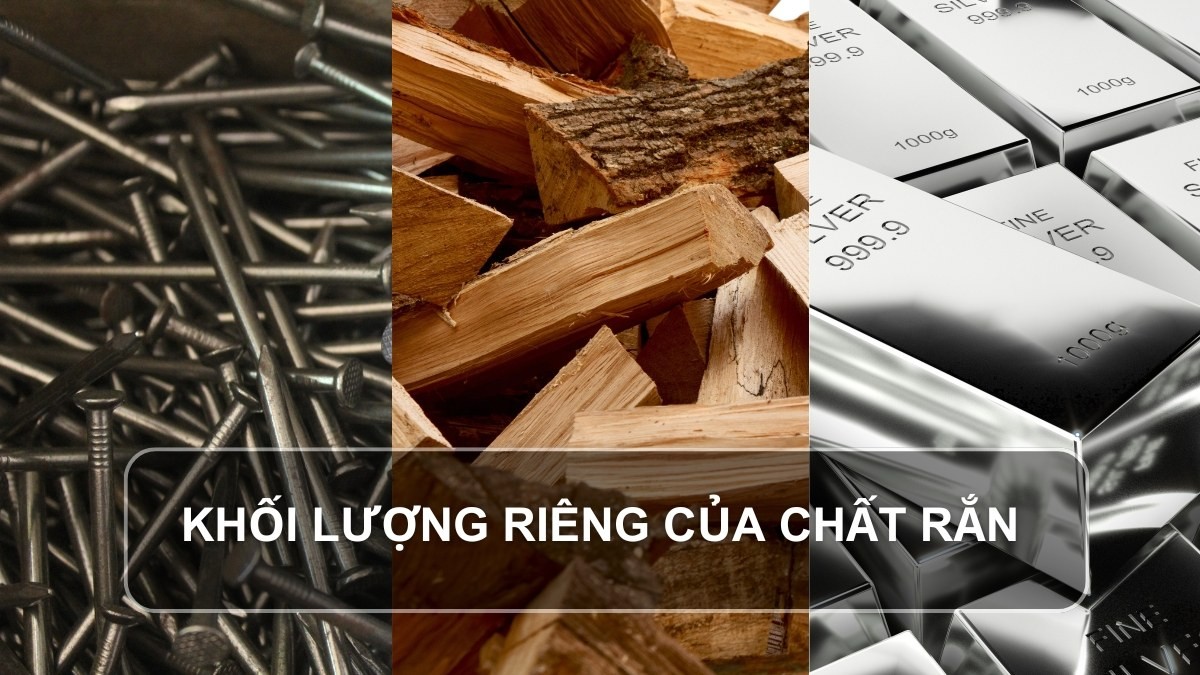 Khối lượng riêng của các chất rắn