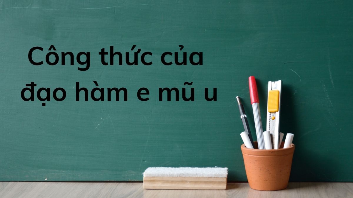 Đạo Hàm E Mũ U Là Gì? Công Thức Tính Và Bài Tập Chi Tiết Đạo Hàm E Mũ U Là Gì? Công Thức Tính Và Bài Tập Chi Tiết