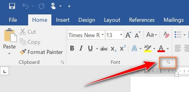Cài đặt font default