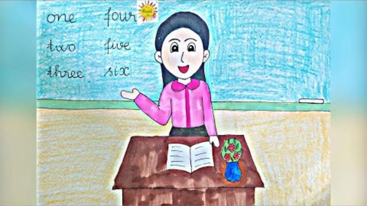 tải ảnh Vẽ Tranh Ước Mơ Của Em Làm Thầy Cô Giáo