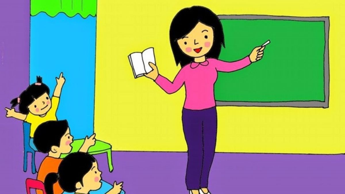 mẫu Vẽ Tranh Ước Mơ Của Em Làm Thầy Cô Giáo