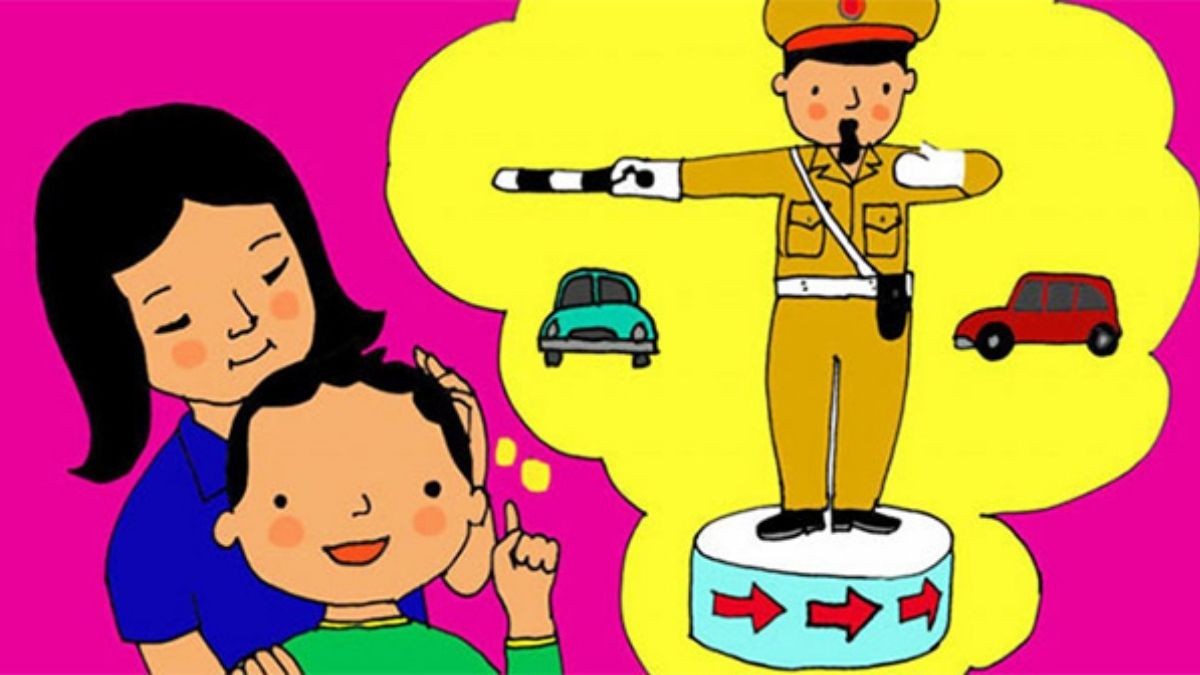 Vẽ Tranh Ước Mơ Của Em Làm Công An Giao Thông