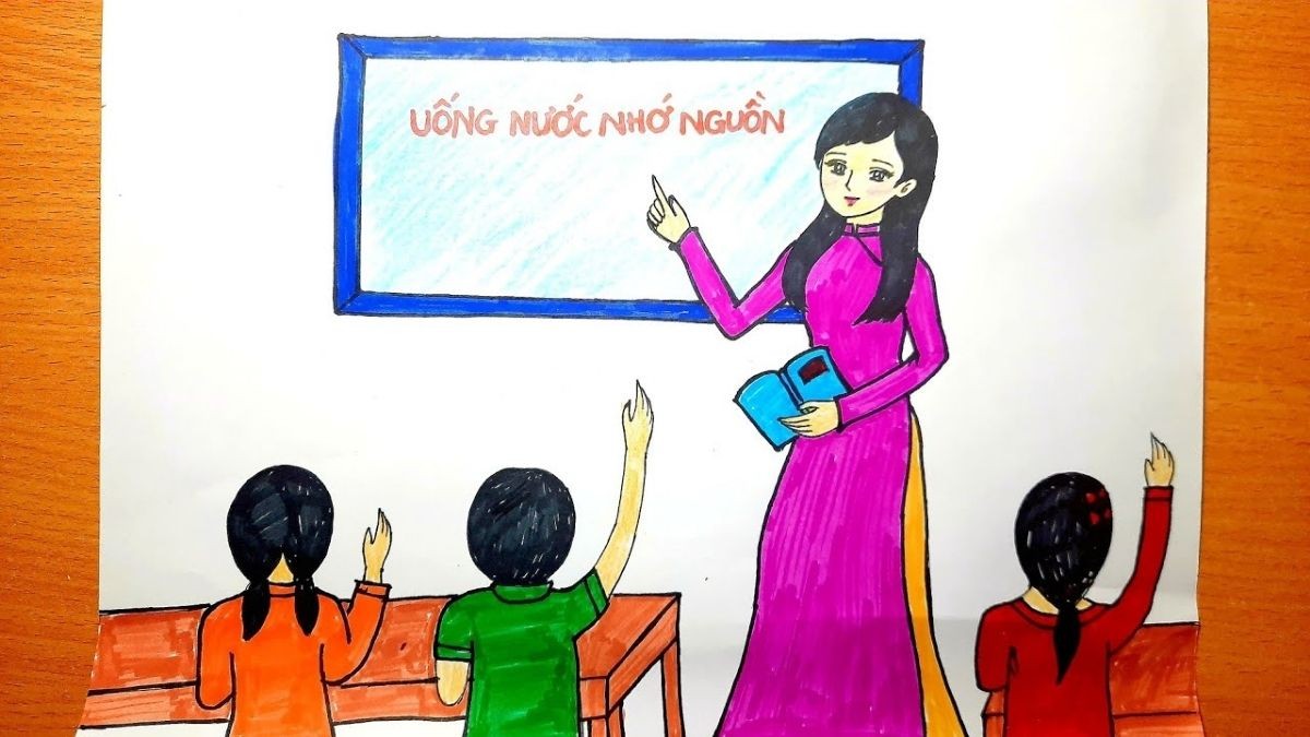 đề thi Vẽ Tranh Ước Mơ Của Em Làm Thầy Cô Giáo