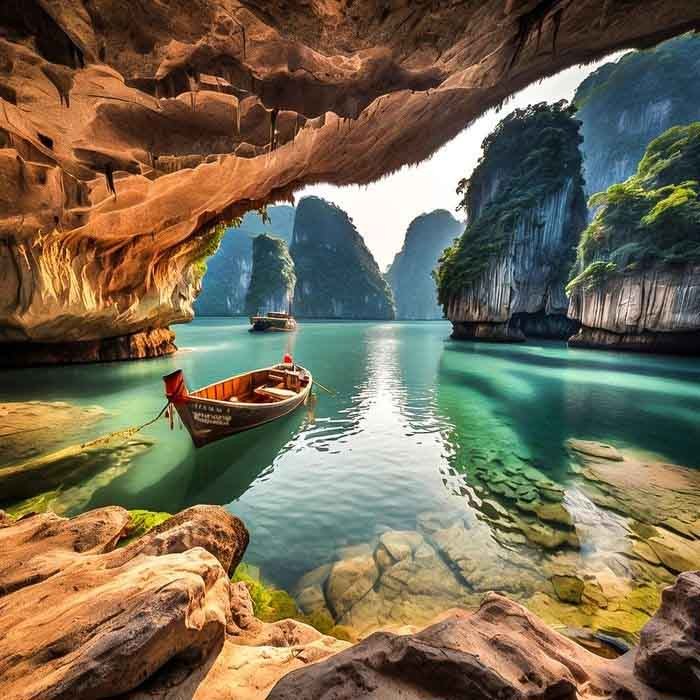 Avatar phong cảnh đẹp với bình minh trên biển